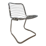 Chaise en métal chromé années 70 design italien