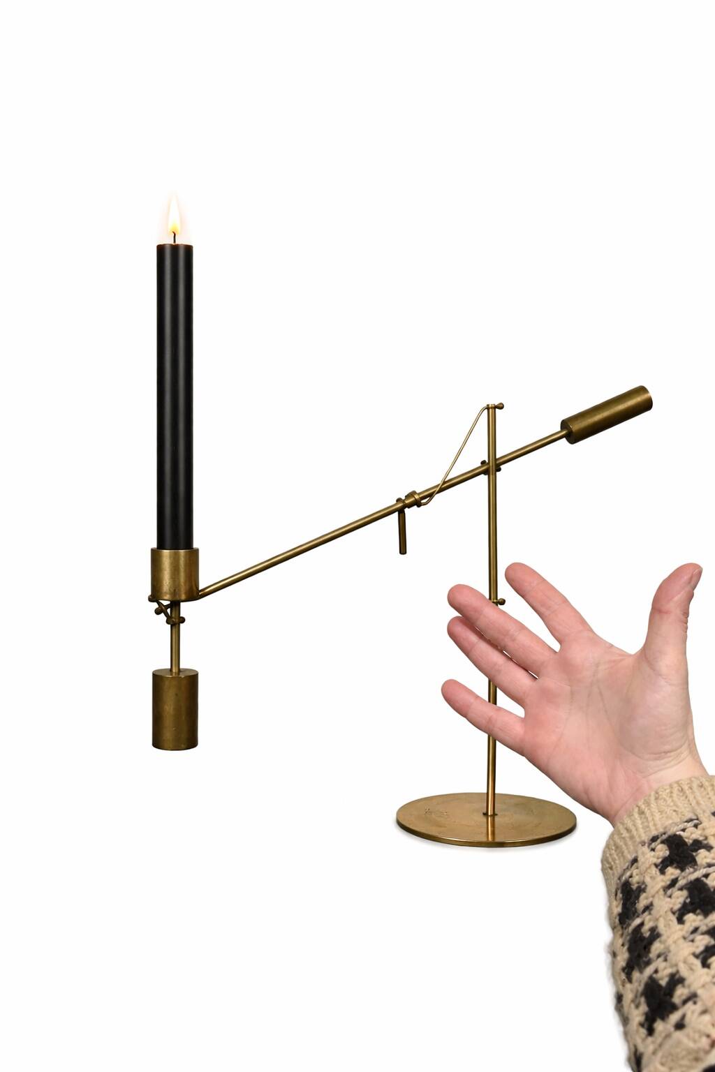 Kinetic Sculptural Candle Holder in Limited Edition (612/999) — Modern Era