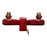 2-light art deco wall light