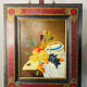 Nature morte ancienne, école russe, huile sur toile, signée à Shulg