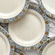 10 flat ironware plates “Lamartine” Salins