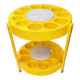 Serving trolley for drinks in yellow plastic, space age 1970.