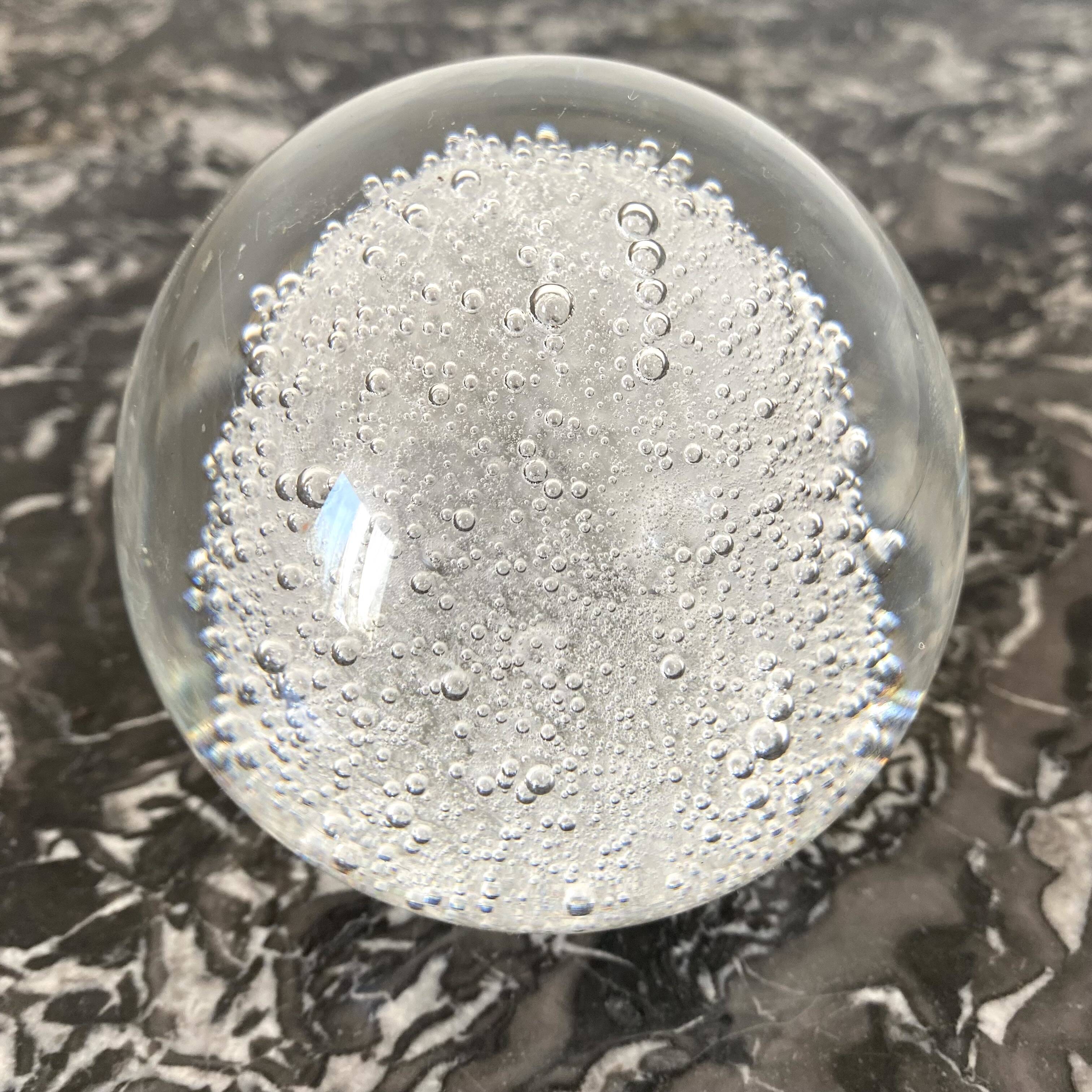 Boule de sulfure, presse papier verre de Murano