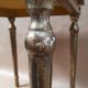 Square pedestal table gilded wood florentine style vintage 1950