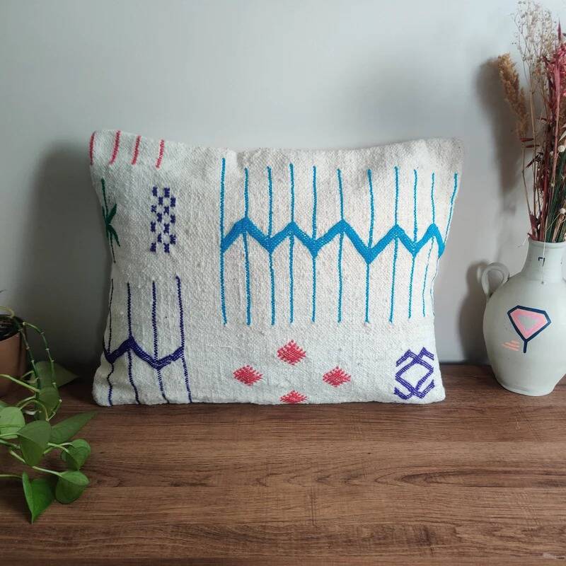 Moroccan mosaic cushion