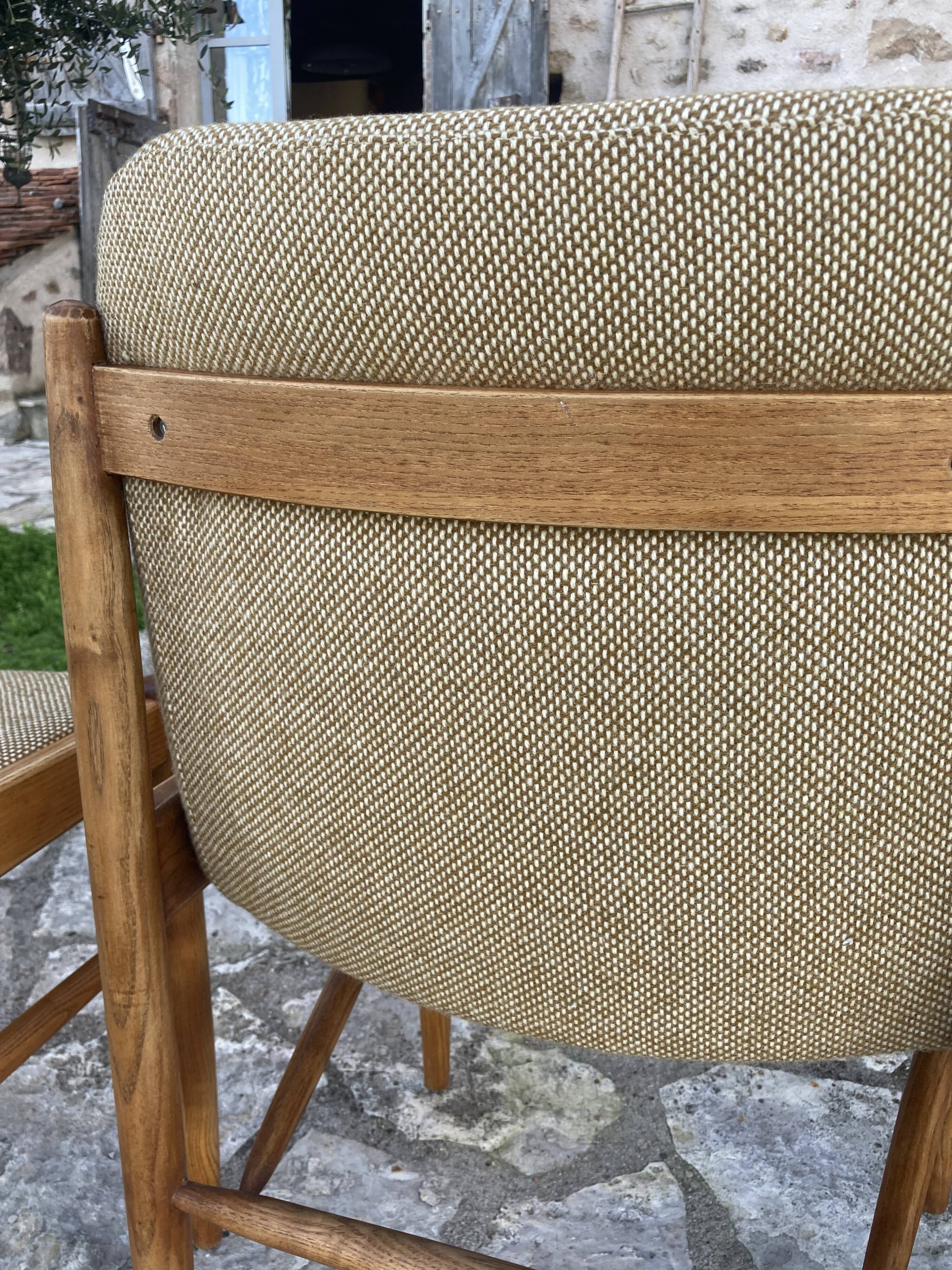 4 vintage Scandinavian style chairs