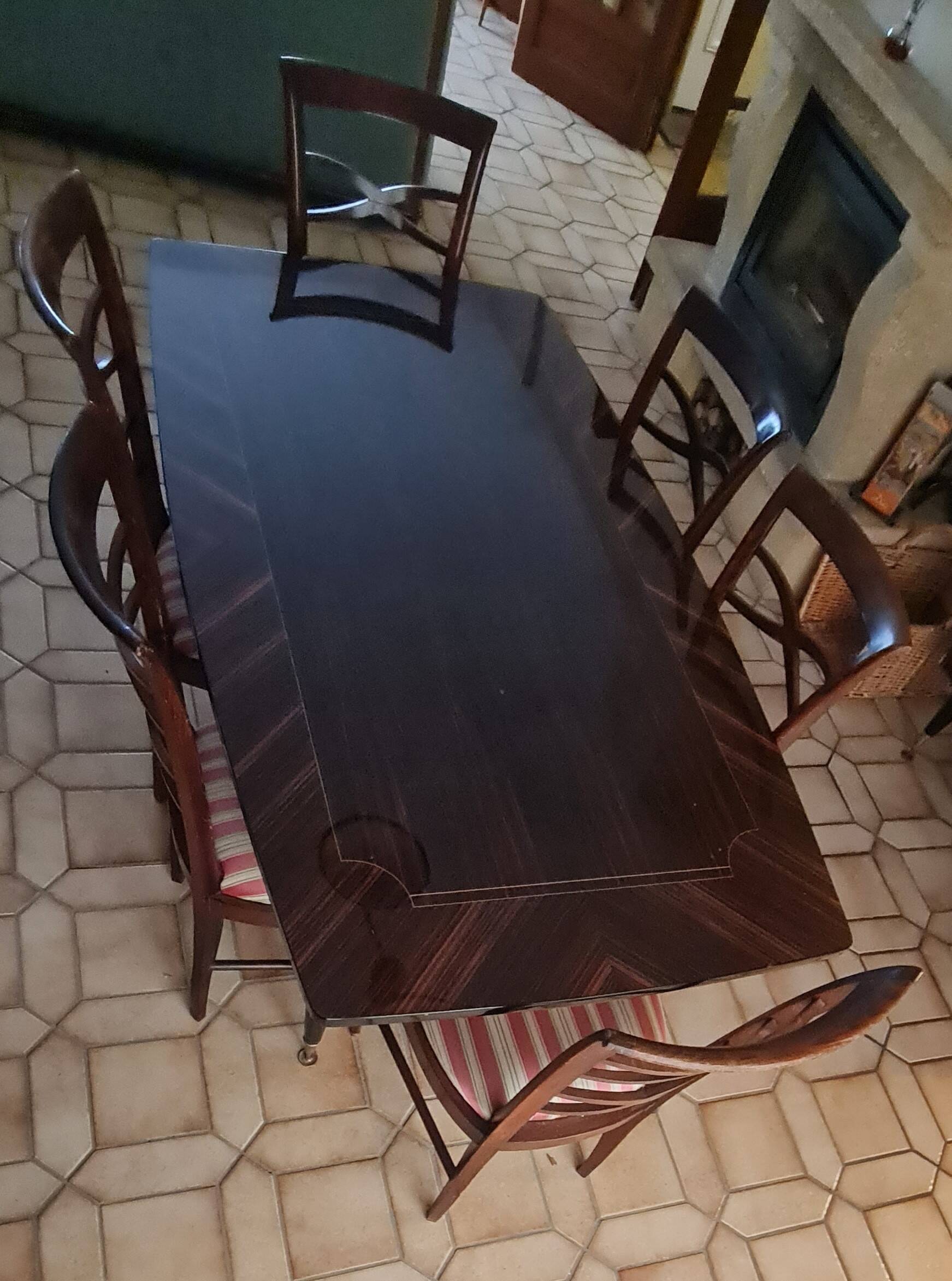 Dining table with chairs