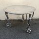 Table basse artisanale sur roulettes 1970 par Robert Evans