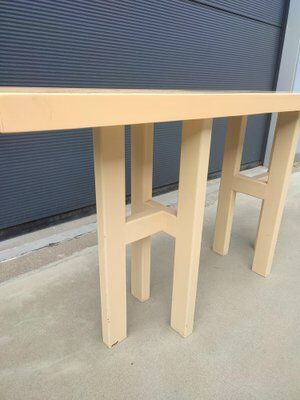 Cream resin console by Jean Claude Dresse, Belgium, 1970