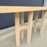 Cream resin console by Jean Claude Dresse, Belgium, 1970