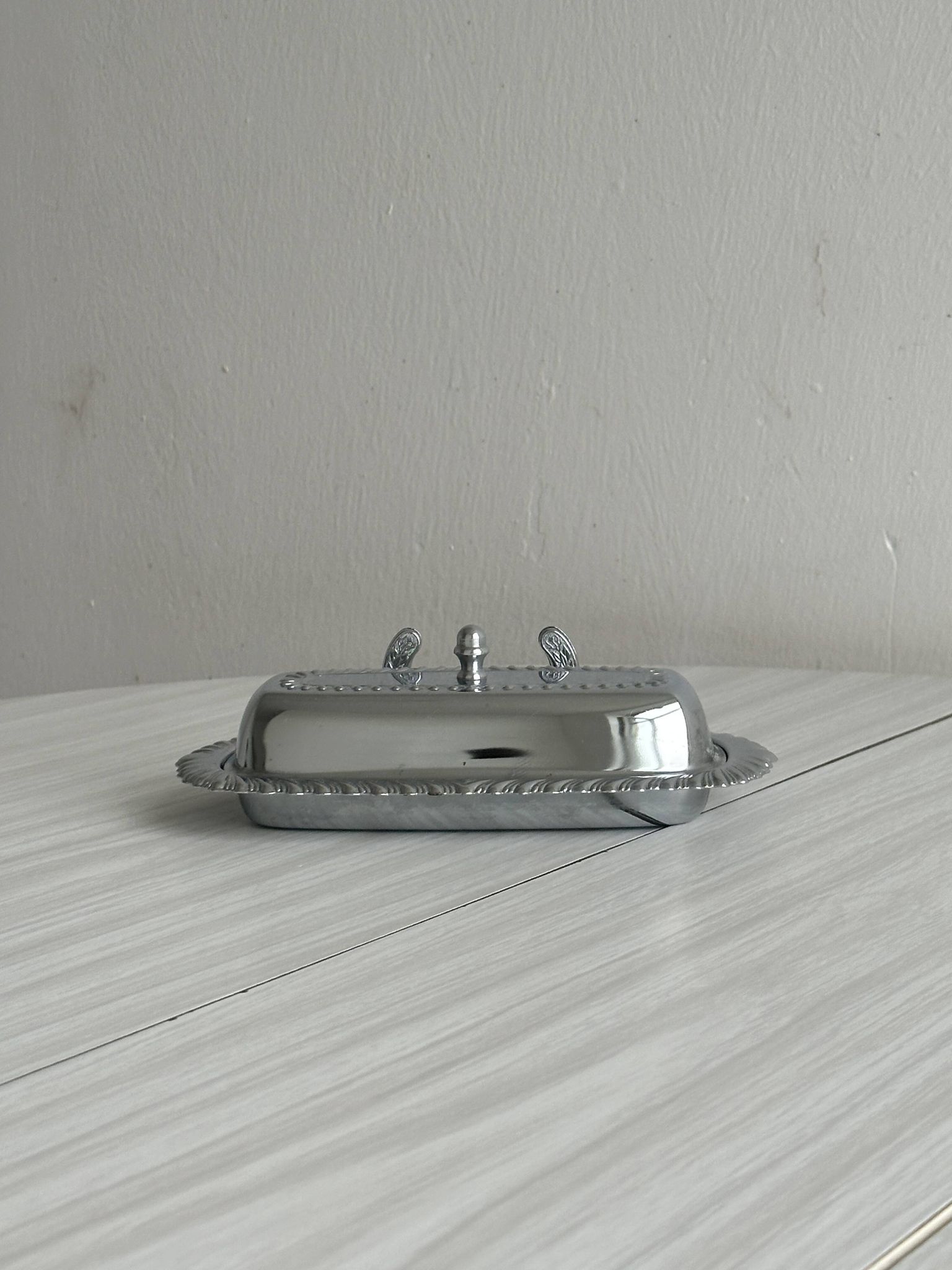 stainless steel butter dish
