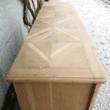 Sideboars-d 2 whitewashed oak doors and 1 beige ceramic door