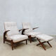 Midcentury design lounge chairs recliner Gimson & Slater