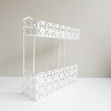 Étagère en métal blanc