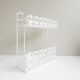 White metal shelf