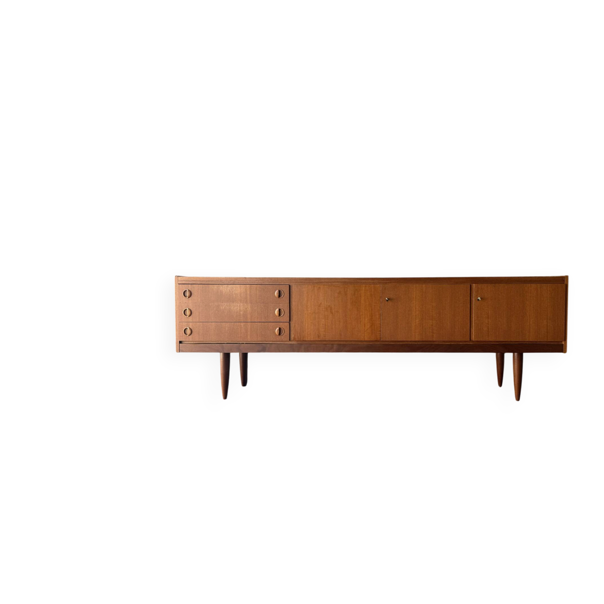 Vintage Scandinavian teak sideboard, 1960.