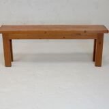 Pair of brutalist benches. Wood. France. Circa 1960.