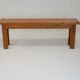 Pair of brutalist benches. Wood. France. Circa 1960.