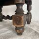 Tabouret bas ancien brodeuse en bois tourné