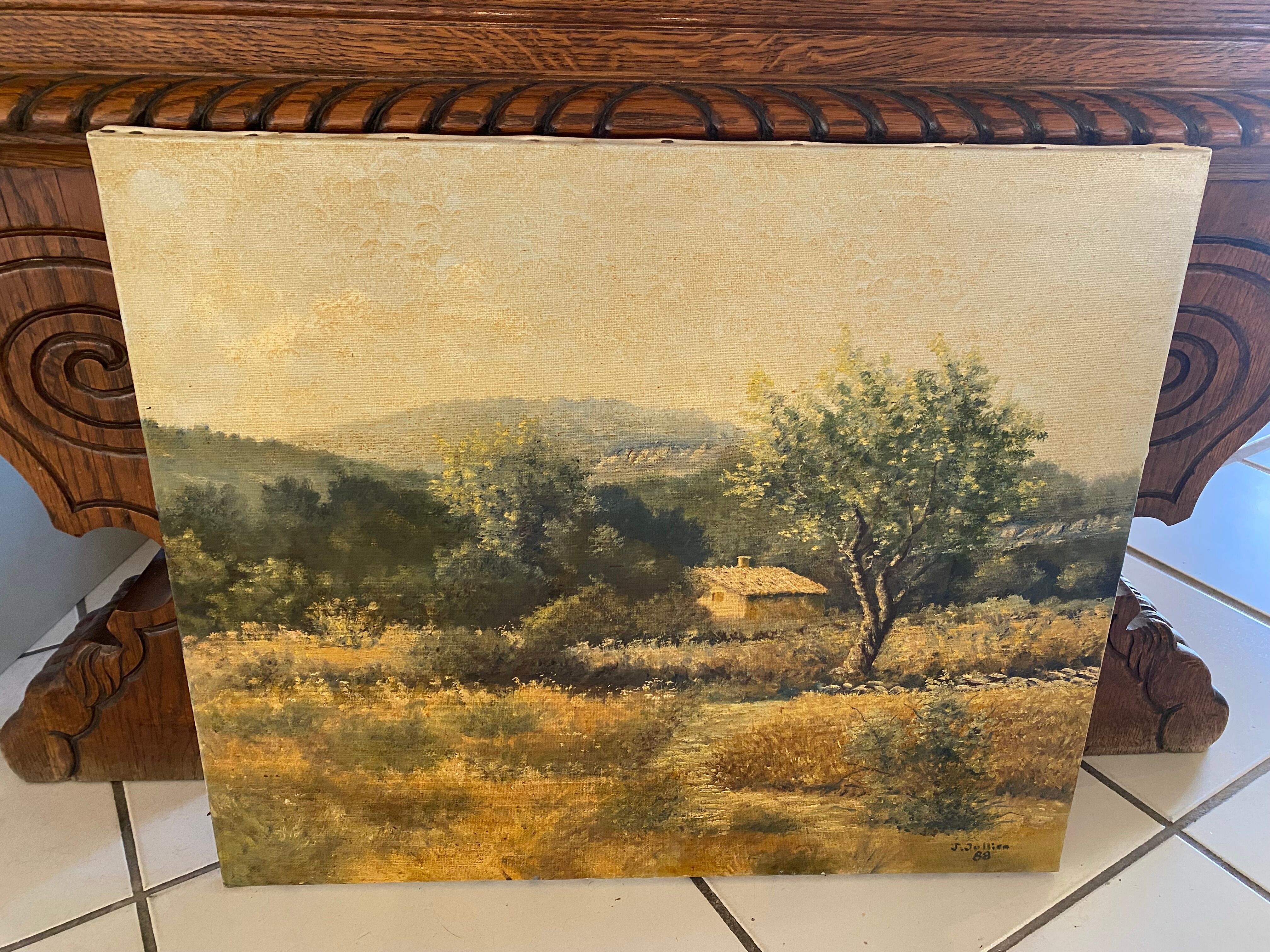 Painting "Sainte Victoire" J Jullien