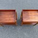 Set of 2 Danish teak and oak bedside tables attributed to Børge Mogensen, 1958