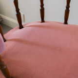 Pink velvet chair