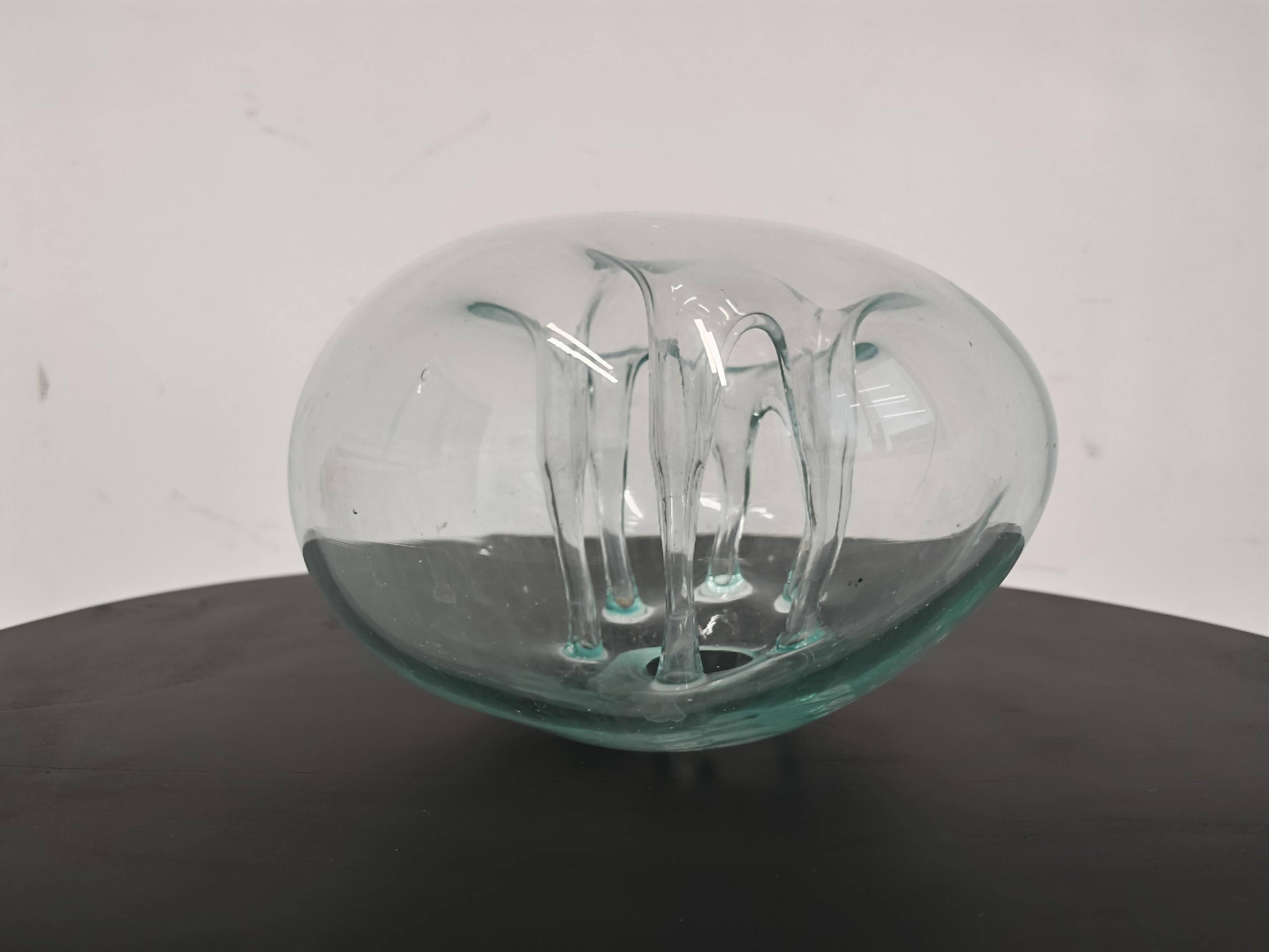 Mid-Century blown glass Ikebana vase by Dragan Drobnjak