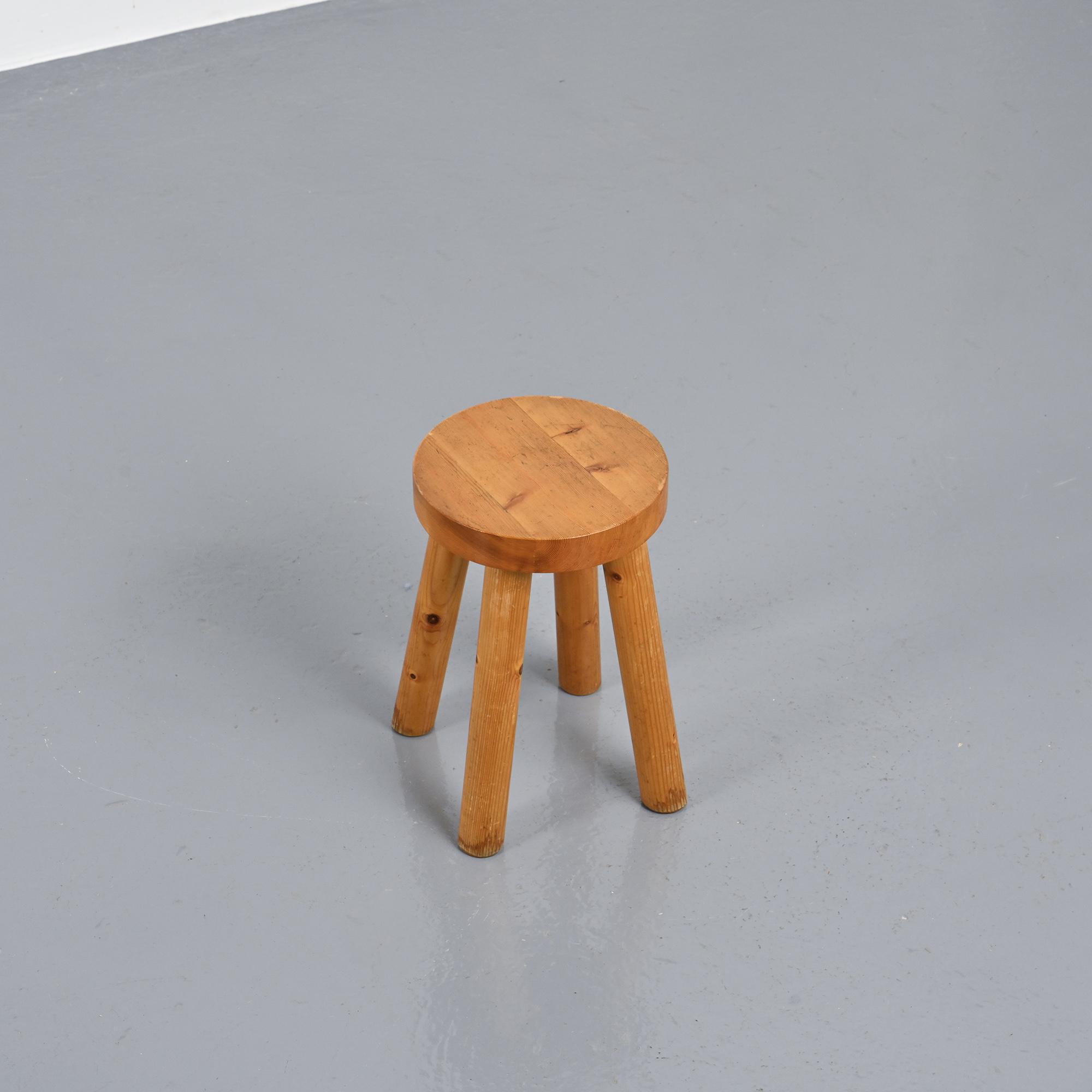 Stool by René Martin for a chalet in Méribel, circa 1965