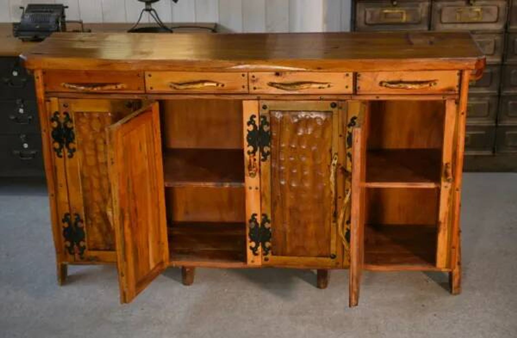 Sculptural brutalist sideboard 1970’s