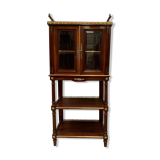 Napoleon III louis XVI style mahogany window and nineteenth century bronze gallery