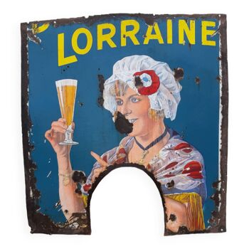 Enamelled plate Lorraine