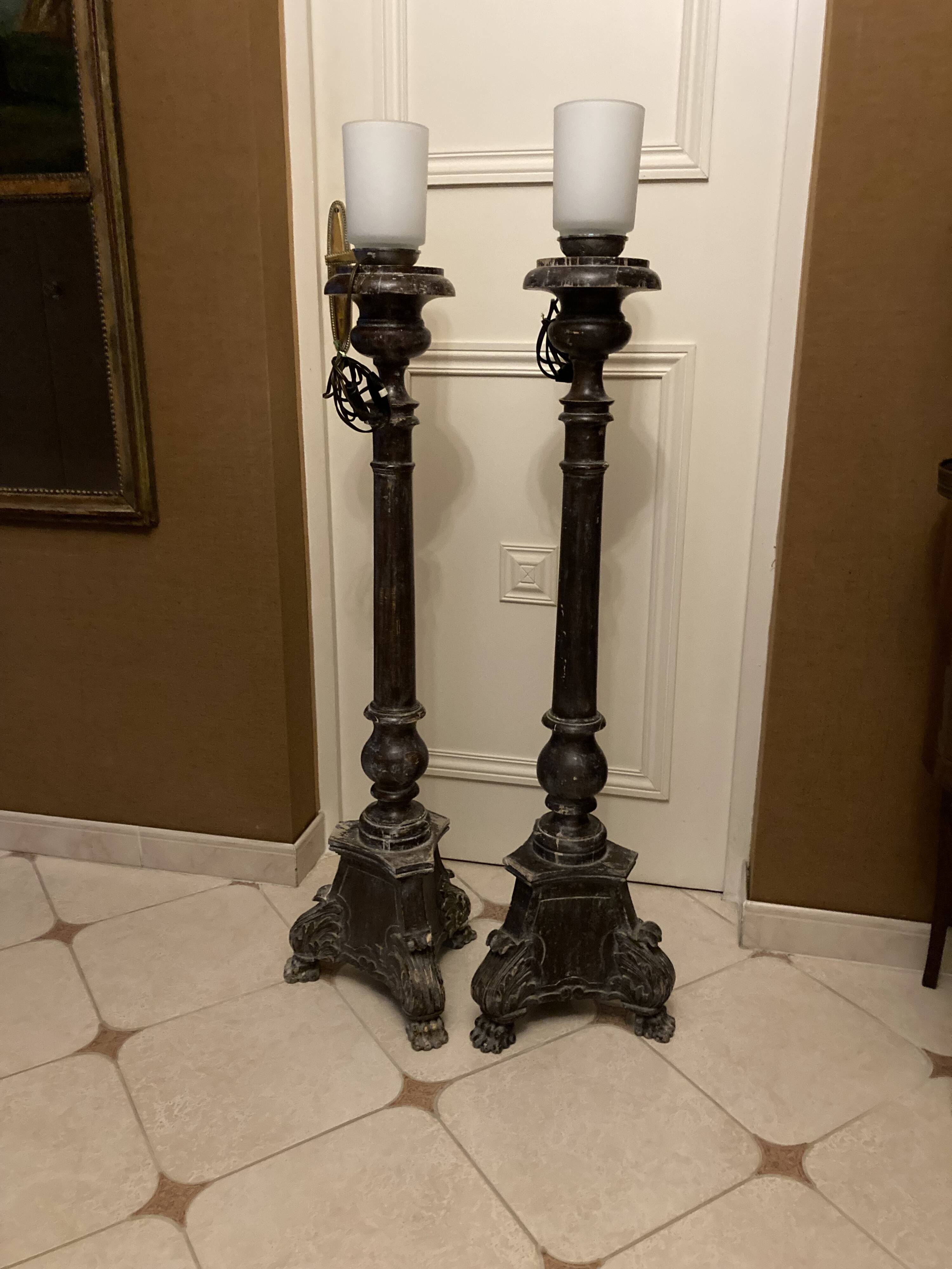 paire de candélabres