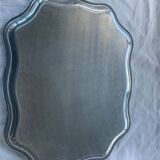 Large chiseled metal top vintage floral pattern