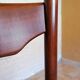 Lot de 6 chaises en teck Danemark 1960