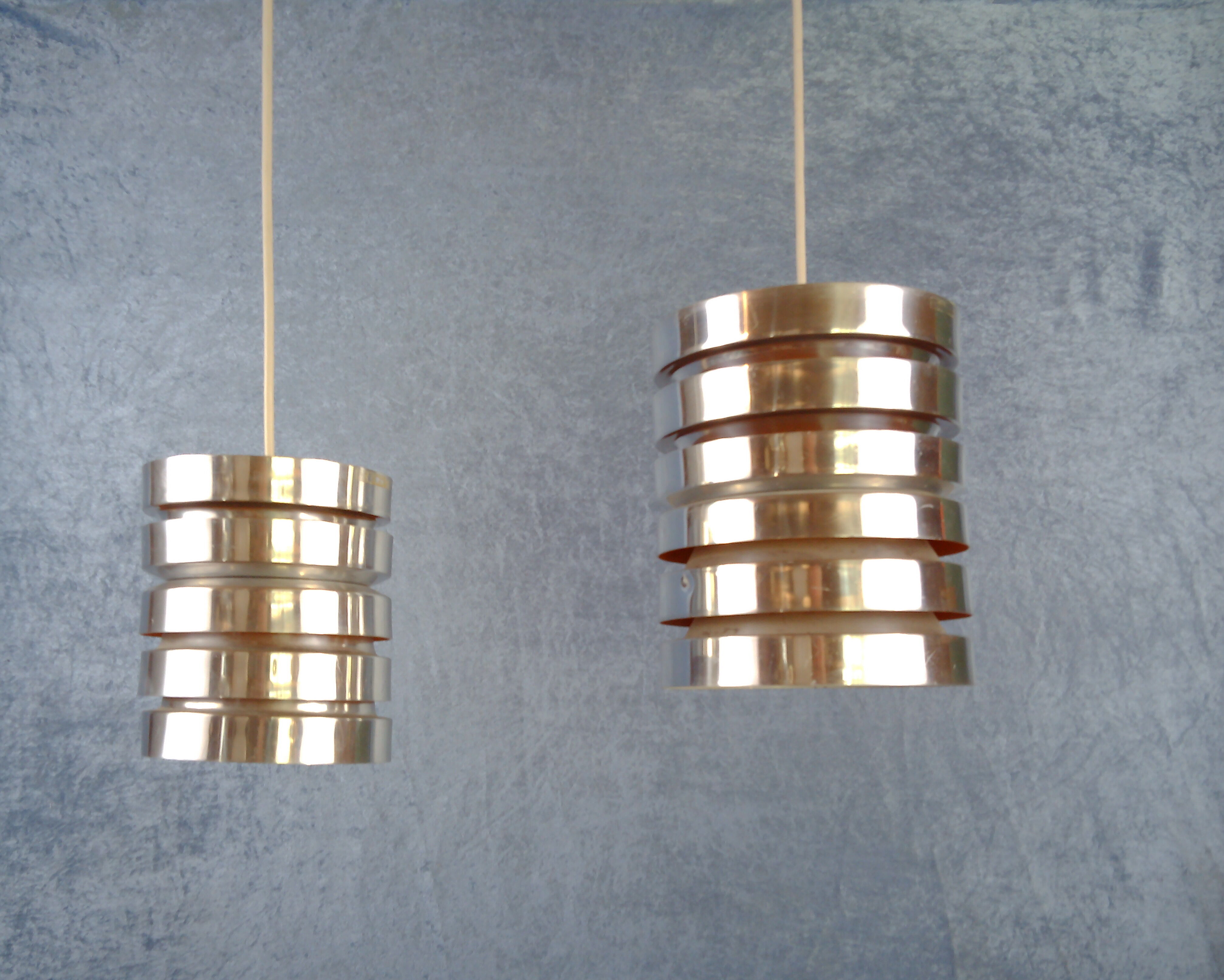 Tubular pendants by Carl Thore for Granhaga, A set of 2.