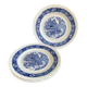 4 assiettes plates Staffordshire England « countryside »