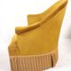 Fauteuil crapaud moutarde