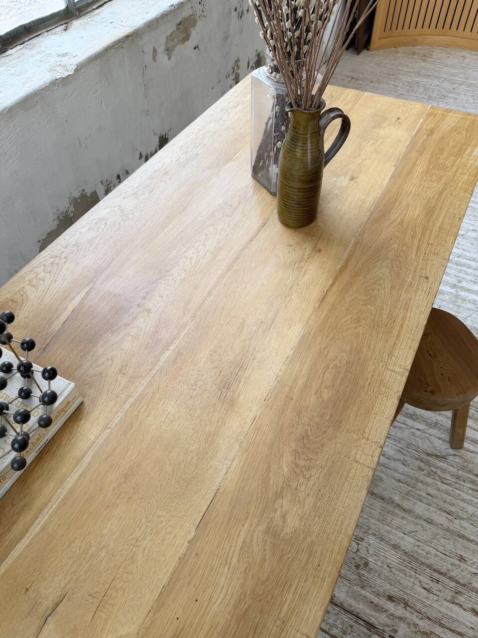 Table de ferme chêne doré 160cm