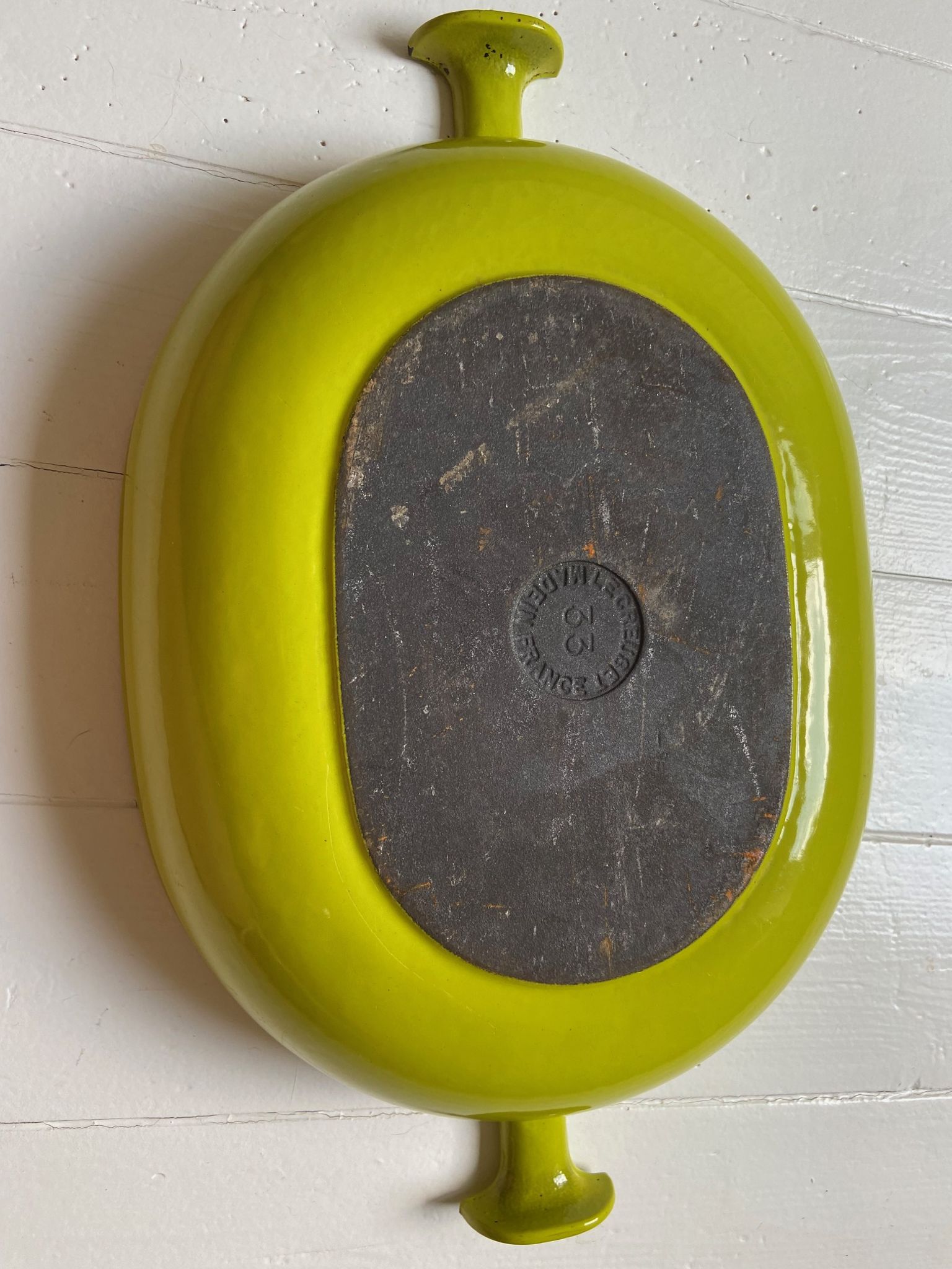 Vintage cast iron gratin dish Le Creuset
