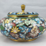 Pot lid in bronze enamel partition Chinese China