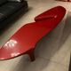 Red fibreglass coffee table bu bu