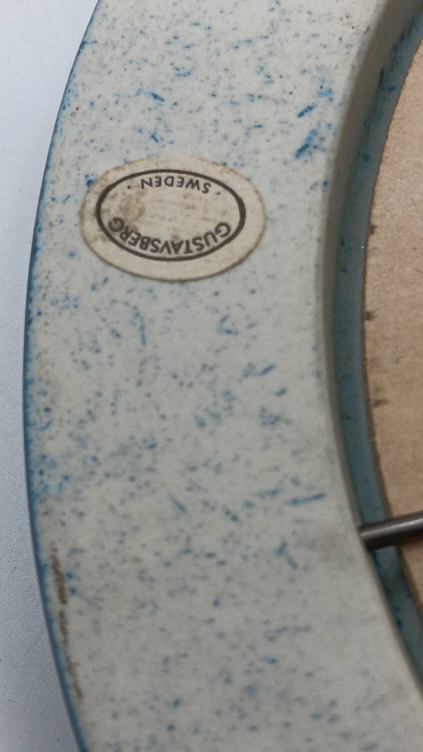 “Kuli” Ceramic Mirror by Britt Louise Sundell for Gustavsberg