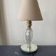 Old glass and mirror table lamp from the 1930s