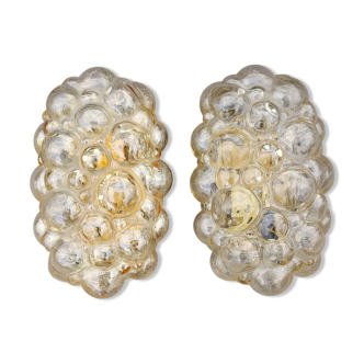 Paire d'appliques Bubble lamp de Helena Tynell des années 60