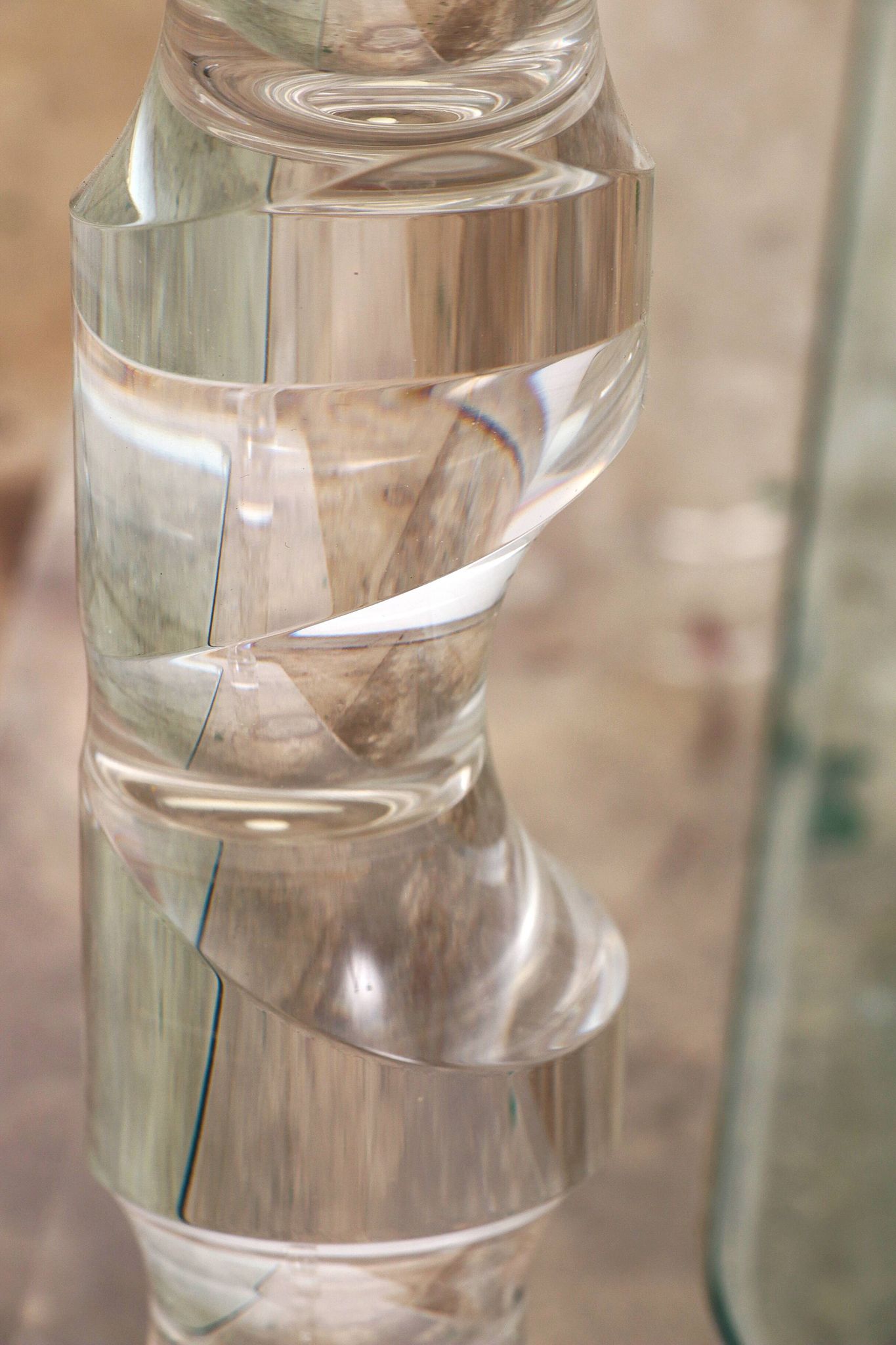 French Coffee Table Lucite and Glass Maison Romeo, 1970s