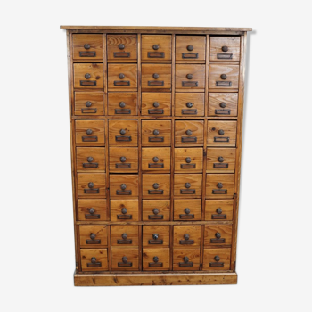 German apothecary Cabinet in pine 1930s