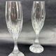 Suite de 2 flûtes à champagne Baccarat modèle Masséna