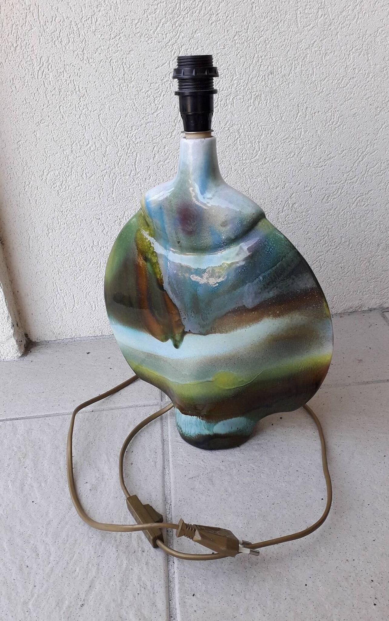 Pied de lampe en céramique