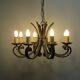 Lustre en fer forgé des années 1940