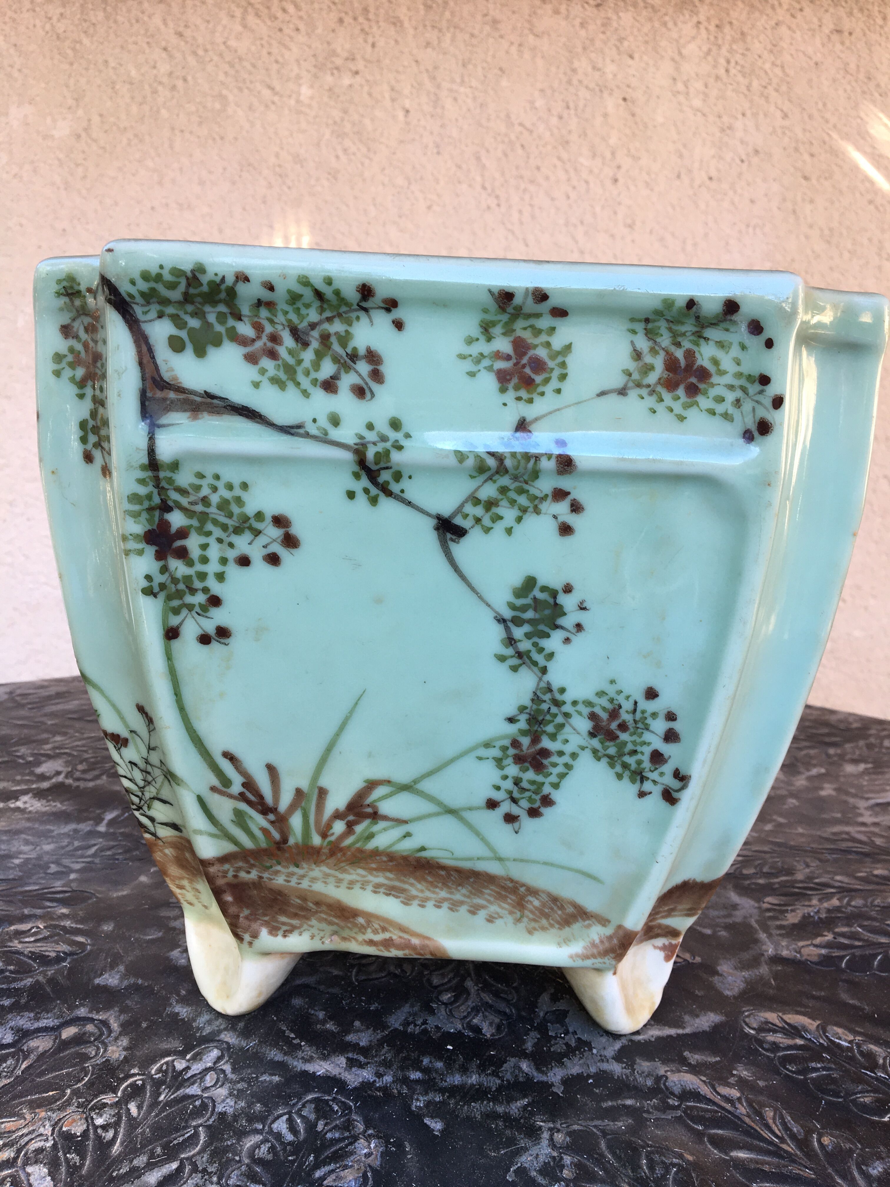 Celadon Japanese pot cover